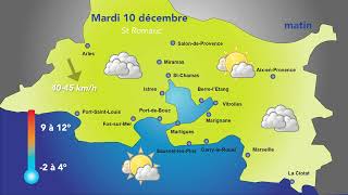 La météo de ce Mardi 10 Décembre  peu dévolution [upl. by Hgieliak]