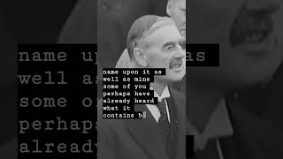 WW2  PEACE OF OUR TIME SPEECH  NEVILLE CHAMBERLAIN  shorts appeasement history ww2 [upl. by Blasius997]