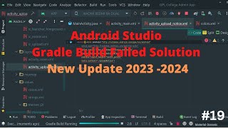 Android Studio Gradle Build Failed Solution New Update 2024 2025 19 [upl. by Kalfas722]