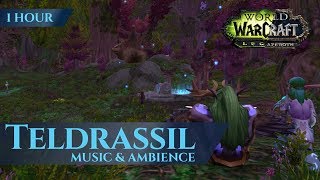 Teldrassil Before the Storm  Music amp Ambience 1 hour 4K World of Warcraft Legion [upl. by Eigger]