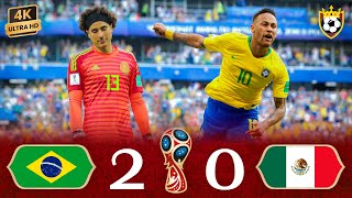 Brazil vs Mexico 20 Full match World Cup 2018 [upl. by Llehcnom]