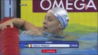 SWIMSONIC NILOX Federica Pellegrini ORO 200 SL Mondiali Shanghai [upl. by Maitilde]