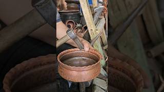 Making a special copper bowl coppersmith copperbowl trend satisfying [upl. by Joselow977]