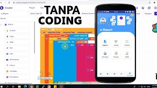 Cara Membuat Aplikasi Android Tanpa Coding [upl. by Crescin]