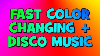 NEON Changing Color  Dance MUSIC  Flashing FLUO Lights  Colorful Lights  Fast colour changing [upl. by Stannwood]