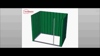 YardMaster Emerald Deluxe 6x6 GEYZ Metal Shed  Video Assembly [upl. by Pilif]