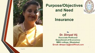 Video 4 Purpose amp need of Insurance [upl. by Aekerly]