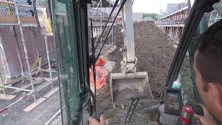 Excavator 360 Taking 75 loads of subsoil  part 2 [upl. by Arrat]