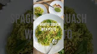 Spaghetti Squash with Pesto lowcarb healthyaging howto cooking healthyswaps healthyrecipes [upl. by Tuorah]