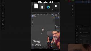 Blender 41  Drag amp Drop Now Available  No Way 3dblendered blender 3d [upl. by Yhtak]