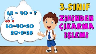 3Sınıf Matematik Zihinden Çıkarma İşlemi [upl. by Eugeniusz544]