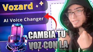 EL MEJOR MODULADOR DE VOZ CON IA PARA PC 🔥 Cambiar la voz en tiempo real con Vozard [upl. by Brine238]