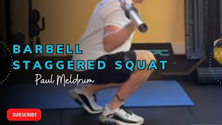 Barbell Staggered Squat [upl. by Adolpho614]