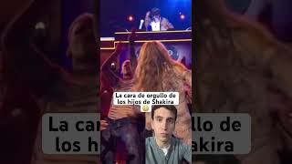 La cara de orgullo de los hijos de Shakira 😳 shakira bizarrap bzrp hijos pique [upl. by Nyrmak]