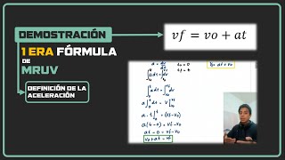 ✅ Demostración  1° Fórmula de MRUV [upl. by Edyaw]