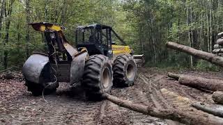 John Deere 640D Skidder out in the woods logging equipment [upl. by Siward]