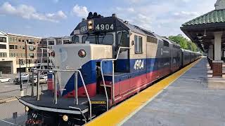 Metro North GP40FH2 Departs Ridgewood [upl. by Ajnat]