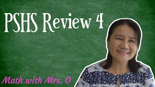 PHILIPPINE SCIENCE HIGH SCHOOL REVIEW 4 [upl. by Eyram444]