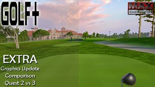 GOLF  EXTRA Graphics Update Comparison Quest 2 vs 3  QUEST 2 amp 3 Gameplay [upl. by Allayne235]