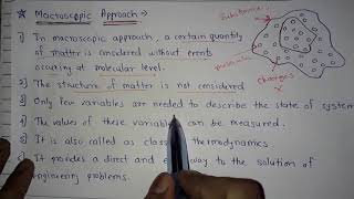 Macroscopic Approach amp Microscopic Approach  Thermodynamics [upl. by Niuqram]