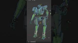 Blender 3d Rig Presentation Mech Robot Humanoid Animation  ROBOHERO [upl. by Kcirdot]