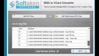 msg to vcf converter to convert msg contacts to vcard files [upl. by Edra]