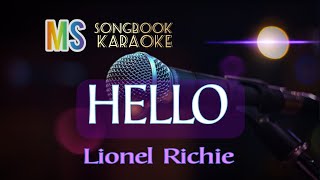 HELLO  LIONEL RICHIE KARAOKE [upl. by Rod709]