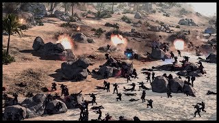 BEACH ASSAULT vs CATACHAN DEFENDERS Warhammer 40k Mod [upl. by Coh]