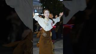 Xiao Luo beautiful Tibetan woman is about to fly 🦋 classic Tibetan dance [upl. by Nnalorac690]