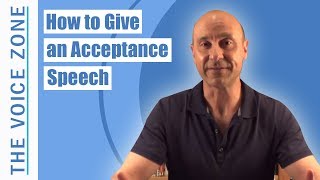 How to Give an Acceptance Speech [upl. by Meuser82]