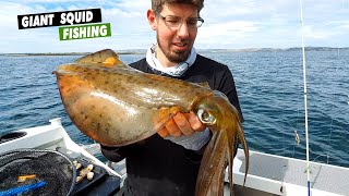 Fishing Western Port Bay chasing BIG SQUID in Shallow Reefs [upl. by Kepner391]