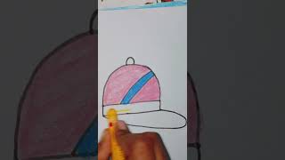 cap drawing easy easydrawing art easydrawstepbystep viralshort shortvideo shortsfeed shorts [upl. by Cheston]