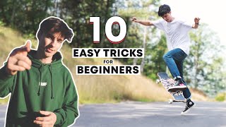 10 Beginner Longboard Tricks YOU Should Try [upl. by Salocin]