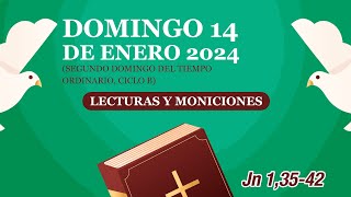 Lecturas y Moniciones Domingo 14 de enero 2024 II Domingo del Tiempo Ordinario ciclo B  Cathopra [upl. by Felisha138]