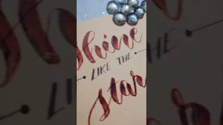 calligraphy moderncalligraphy calligraphyart begginner subscribe like share shorts [upl. by Ayotac]