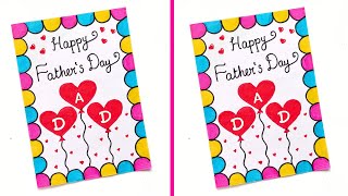 Fathers Day Greeting Card Ideas  Easy amp Beautiful Fathers Day Card  Happy Fathers Day Card 2024 [upl. by Reisman]