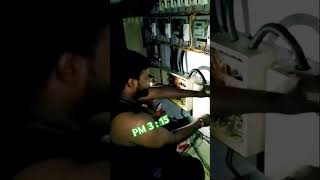 Panel board ka kam karte hue raat pm315 electrician hard work electricalpanelboardshorts [upl. by Aititel]