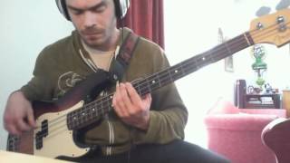 Queens Of The Stone Age  HQ Audio Little Sister Bass Cover [upl. by Nefen]