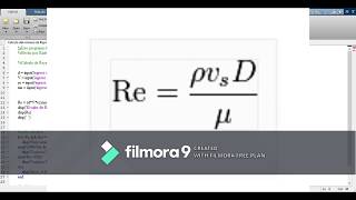 Calculo del número de Reynolds  MATLAB [upl. by Annairda]