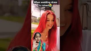 When wedding dress is ruined 😭 shortstrendingkdrama entertainment greenscreenfunny celebrties [upl. by Yusem]