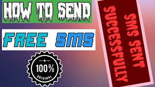 How to send free sms any without any charges new tricks 2024 [upl. by Atinrehs415]