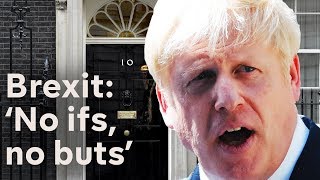 Boris Johnson vows Brexit in 99 days as he becomes Prime Minister [upl. by Debera522]