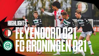 Highlights Feyenoord O21  FC Groningen O21  FA 20232024 [upl. by Irtimd826]