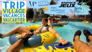 Village Vacances Valcartier Parc aquatique extérieur et Bora Parc Voyage en famille [upl. by Bertrand]