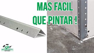 Como Instalar Esquinero para Drywall Chirok de Metal [upl. by Scholz]