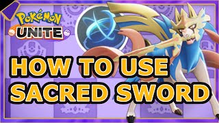 Master Guide to Sacred Sword Zacian Pokemon Unite👨‍🏫 pokemonunite ultimateguide [upl. by Yrdnal]