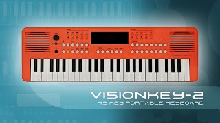 VISIONKEY2 49 Key Portable Keyboard  Gear4music Keys [upl. by Aihseyk366]