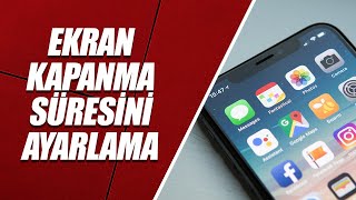 EKRAN KAPANMA SÜRESİNİ AYARLAMA ANDROİD TELEFON [upl. by Aderf177]