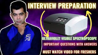 UVSPECROSCOPE IMP QUESTIONS WITH ANSWER I QC INTERVIEW PREPARATION I HINDI [upl. by Enilecram]