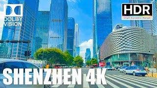 Cant believe this is China driving around downtown Shenzhen China｜4K HDR [upl. by Aniteb]